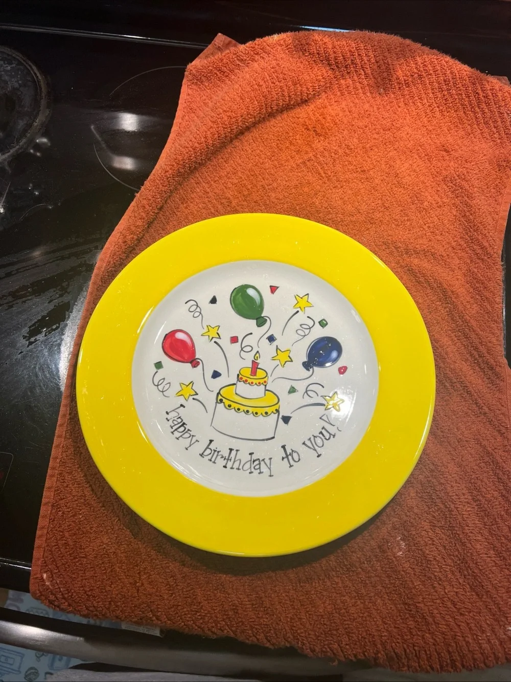 Vintage Happy Birthday Party to You! Plate - Signed by Artist